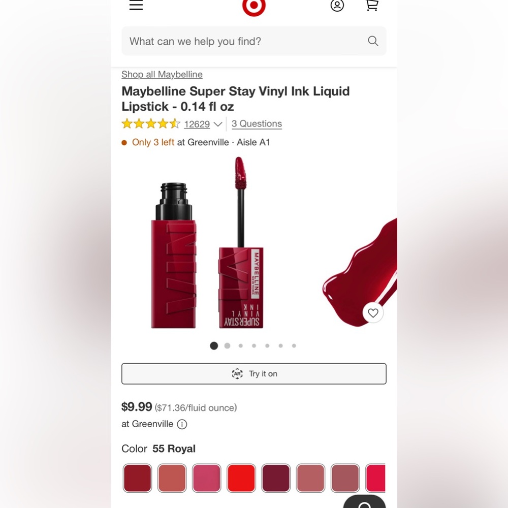 Maybelline Super Stay Vinyl Ink Liquid Lipstick. Never used or opened.